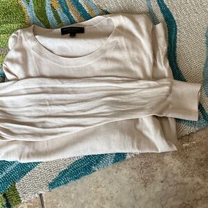 Banana Republic Cream Long Sleeve Tee